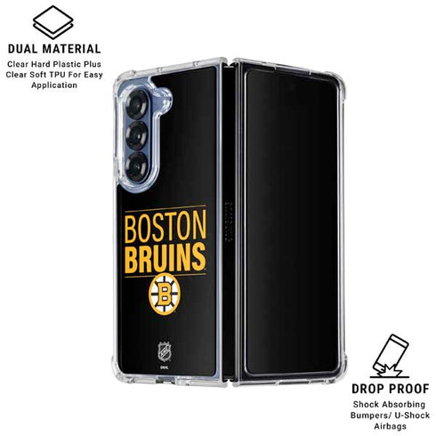 NHL Boston Bruins Lineup Galaxy Z Fold6 Clear Case